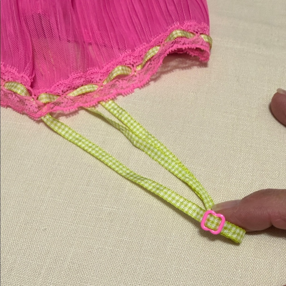 Victoria's Secret Y2K Pink Baby Doll Sheer Slip Dress Fairy Nightie - Picture 8 of 13